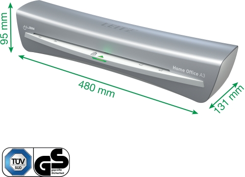 Laminator iLAM Home Office A3, kit folii inclus, Leitz